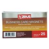 Zeus Business Card Magnets, Wht, PK25 BAU66200